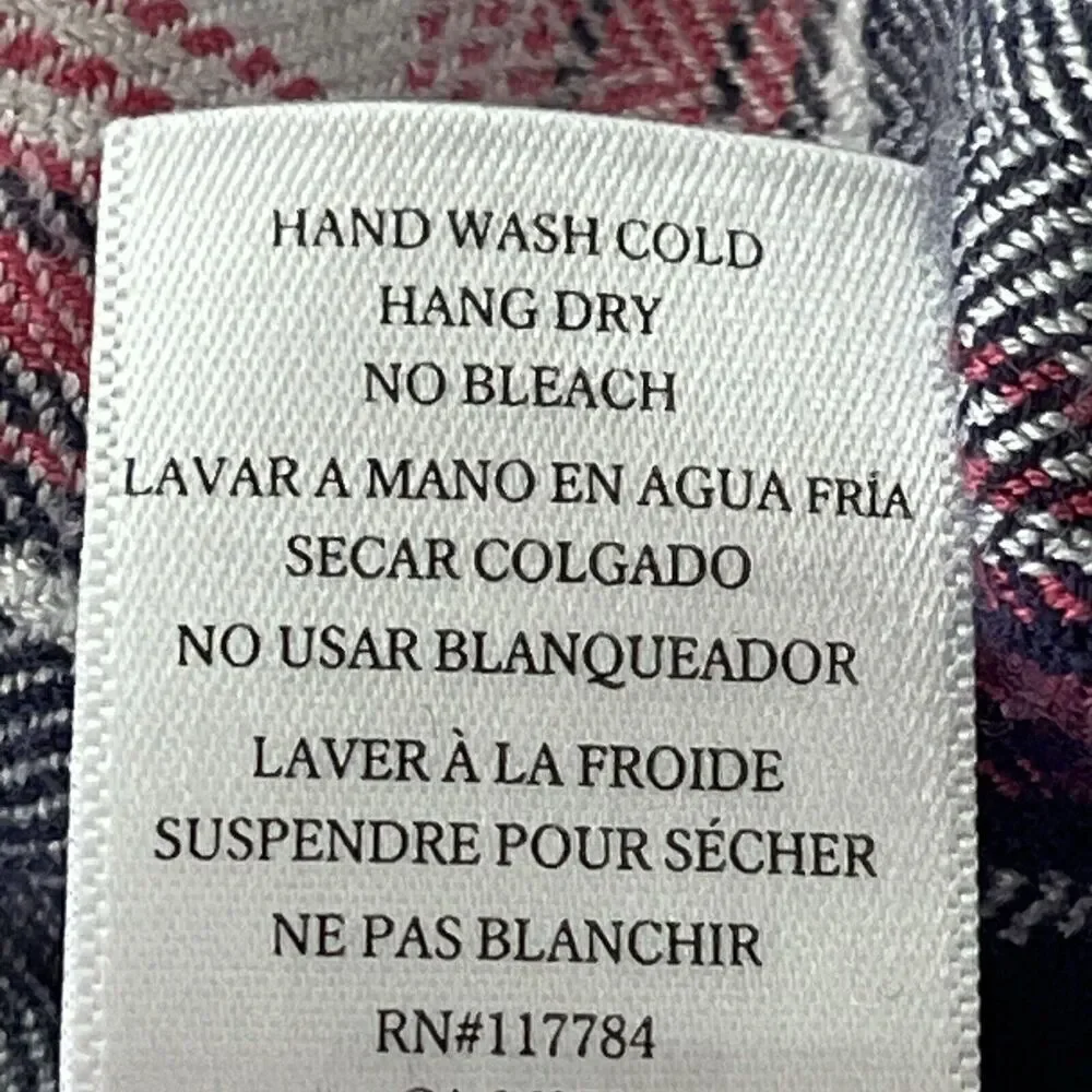 Rails Women’s Size S Hunter Flannel Shirt 100% Cotton Soft Rogue Navy Plaid - Picture 9 of 10